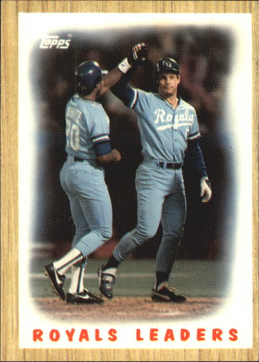 1987 Topps Tiffany #256 Royals TL/George Brett