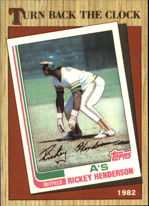 1987 Topps Tiffany #311 Rickey Henderson TBC