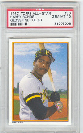 1987 Topps Glossy Send-Ins #30 Barry Bonds