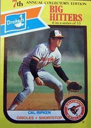 1987 Drake's #6 Cal Ripken