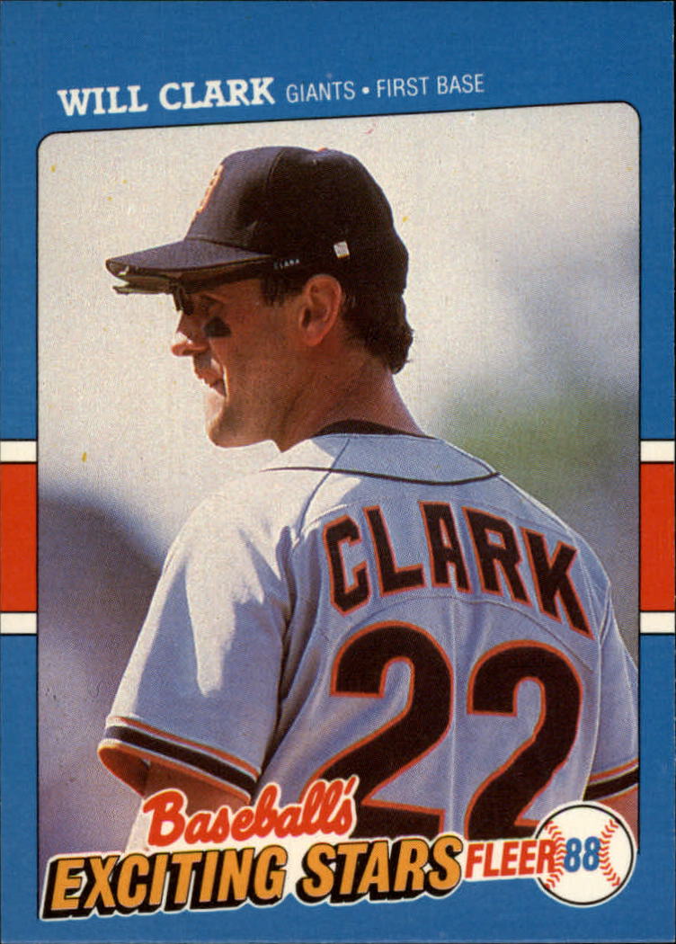 1988 Fleer Exciting Stars #9 Will Clark