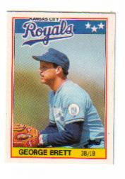 1988 Topps UK Minis #7 George Brett