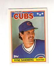 1988 Topps UK Minis Tiffany #65 Ryne Sandberg