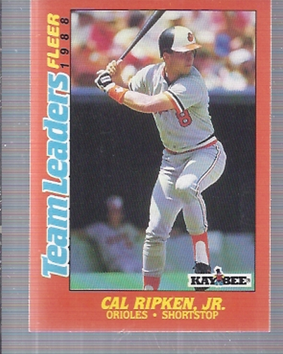 1988 Fleer Team Leaders #30 Cal Ripken