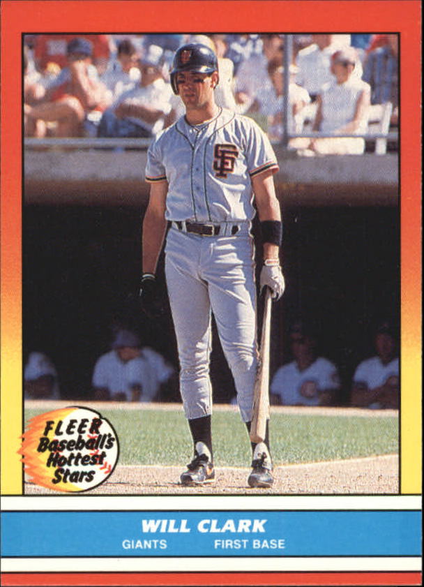 1988 Fleer Hottest Stars #6 Will Clark