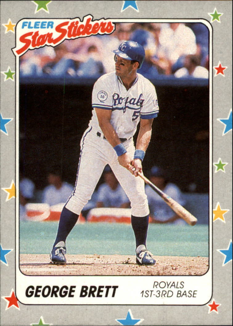 1988 Fleer Star Stickers #30 George Brett