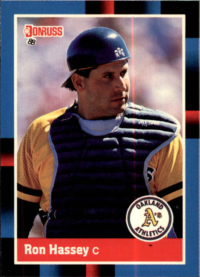 1988 A's Donruss Team Book #NEW Ron Hassey