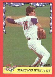 1988 Fleer World Series #12 Frank Viola