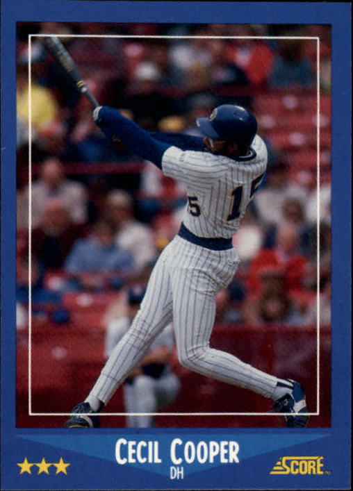 1988 Score #169 Cecil Cooper