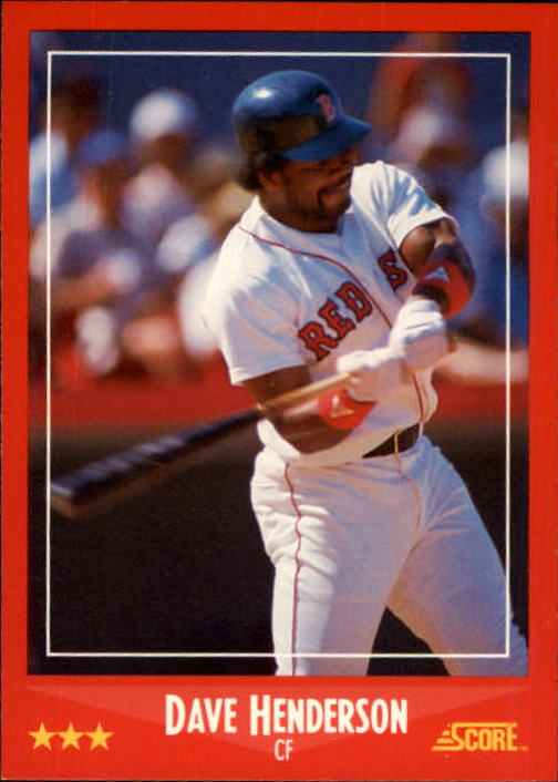 1988 Score #228 Dave Henderson/(Wearing Red Sox uniform;/Red Sox