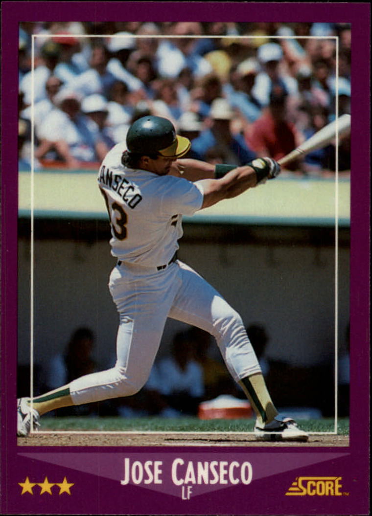 1988 Score Glossy #45 Jose Canseco