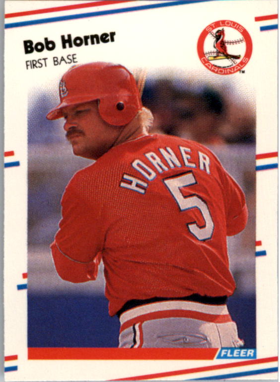 1988 Fleer Mini #107 Bob Horner