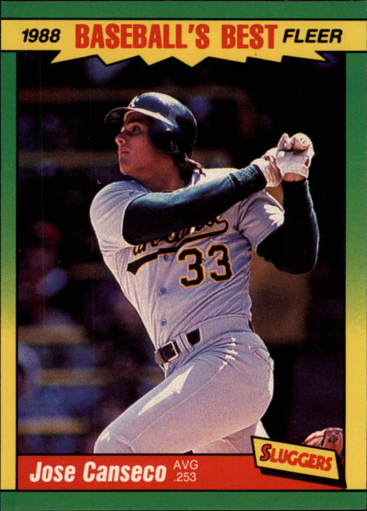 1988 Fleer Sluggers/Pitchers #6 Jose Canseco