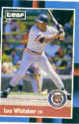1988 Leaf/Donruss #169 Lou Whitaker