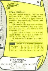 1988 Pacific Legends I #6 Stan Musial back image