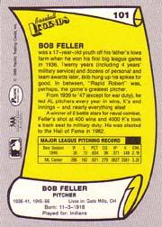 1988 Pacific Legends I #101 Bob Feller back image