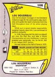 1988 Pacific Legends I #106 Lou Boudreau back image