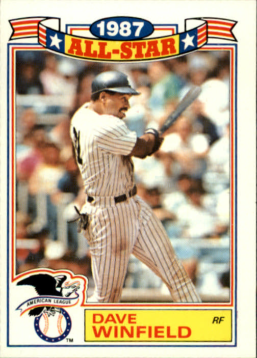 1988 Topps Glossy All-Stars #8 Dave Winfield