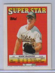 1988 Topps/O-Pee-Chee Sticker Backs #36 Mark McGwire