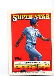 1988 Topps/O-Pee-Chee Sticker Backs #41 George Brett