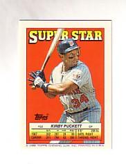 1988 Topps/O-Pee-Chee Sticker Backs #52 Kirby Puckett