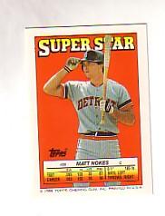 1988 Topps/O-Pee-Chee Sticker Backs #56 Matt Nokes