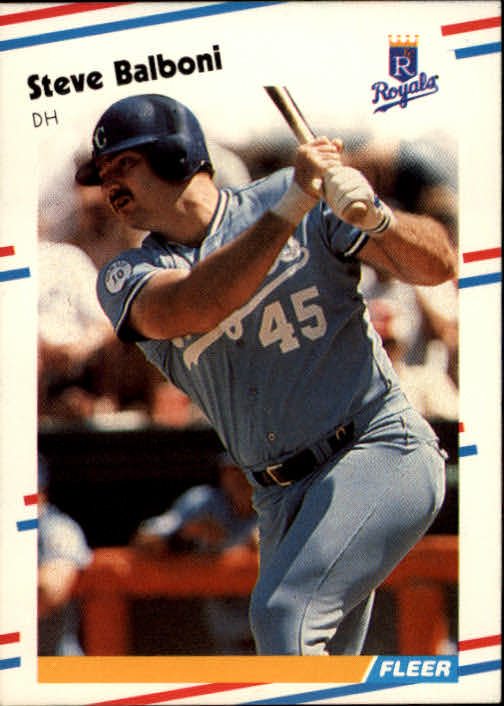 1988 Fleer #251 Steve Balboni