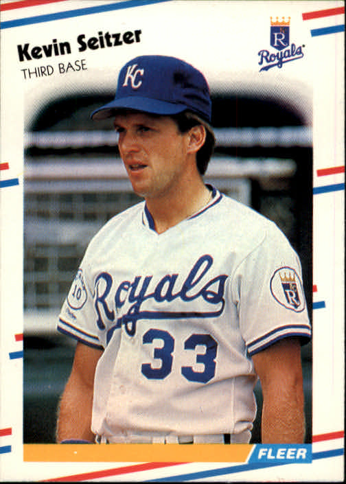 1988 Fleer #270 Kevin Seitzer UER/(Wrong birth year)