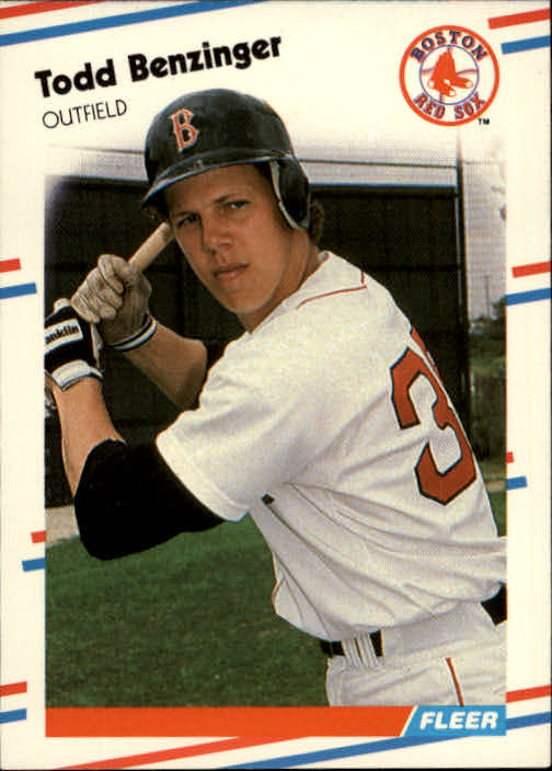 1988 Fleer #344 Todd Benzinger RC*
