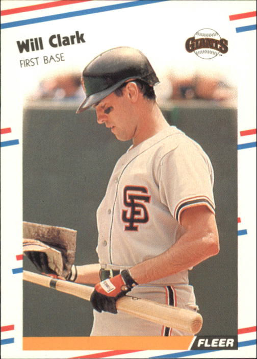 1988 Fleer Glossy #78 Will Clark