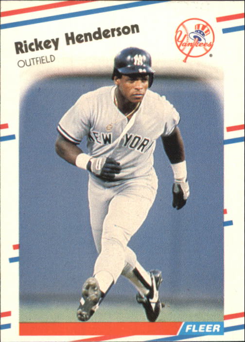 1988 Fleer Glossy #209 Rickey Henderson