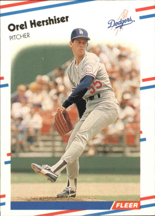 1988 Fleer Glossy #518 Orel Hershiser