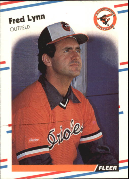 1988 Fleer Glossy #566 Fred Lynn