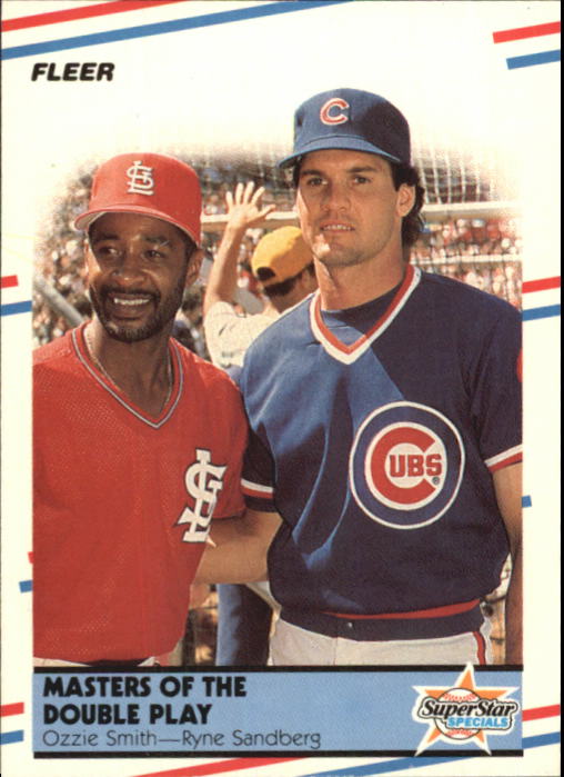 1988 Fleer Glossy #628 O.Smith/R.Sandberg