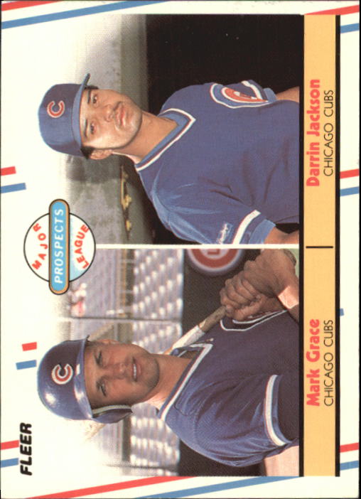 1988 Fleer Glossy #641 Mark Grace/Darrin Jackson