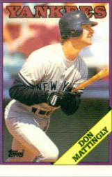 1988 Topps Tiffany #300 Don Mattingly