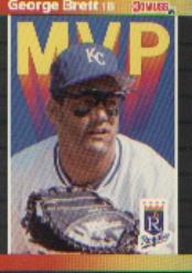 1989 Donruss Bonus MVP's #BC7 George Brett