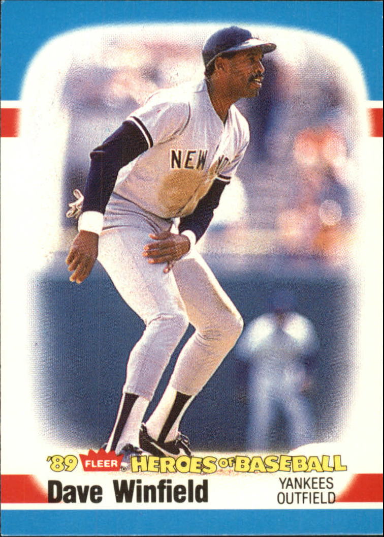 1989 Fleer Heroes of Baseball #43 Dave Winfield