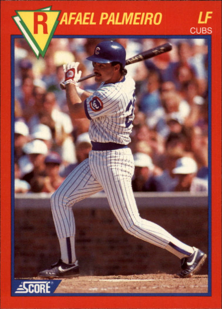 1989 Score Hottest 100 Stars #56 Rafael Palmeiro
