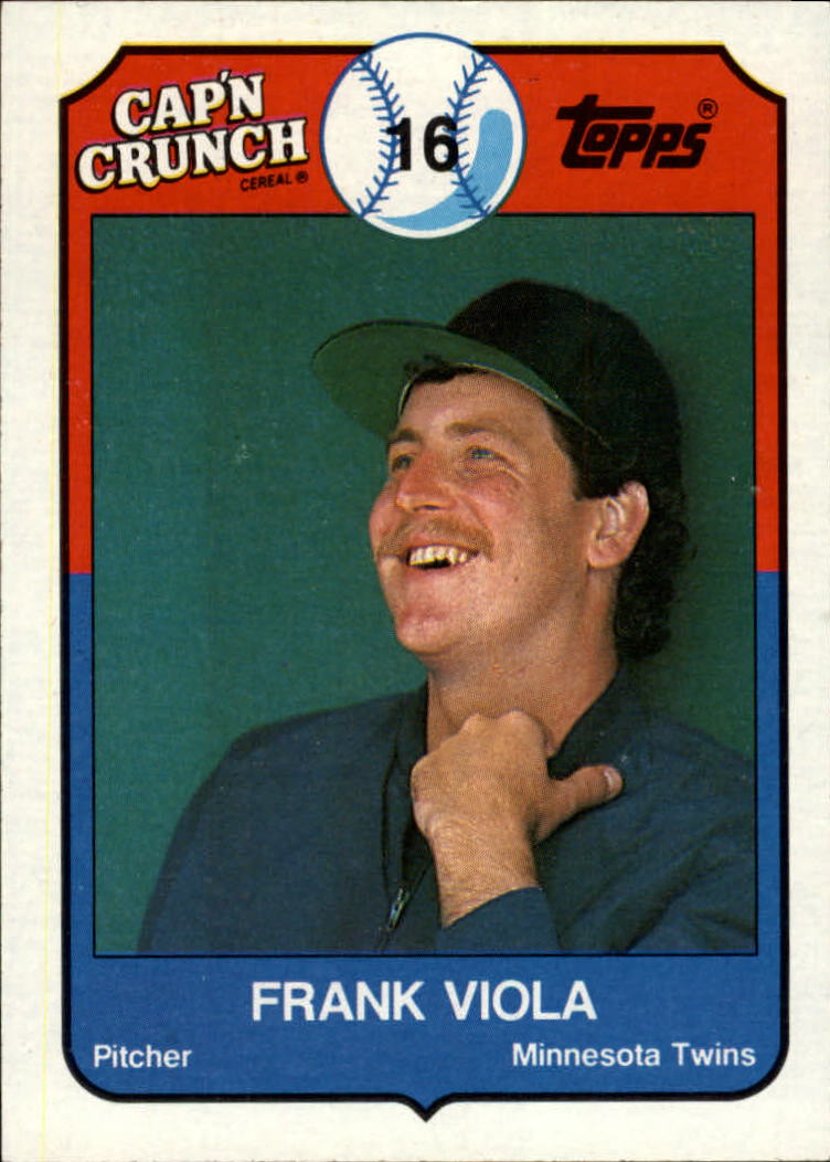 1989 Topps Cap'n Crunch #4 Frank Viola