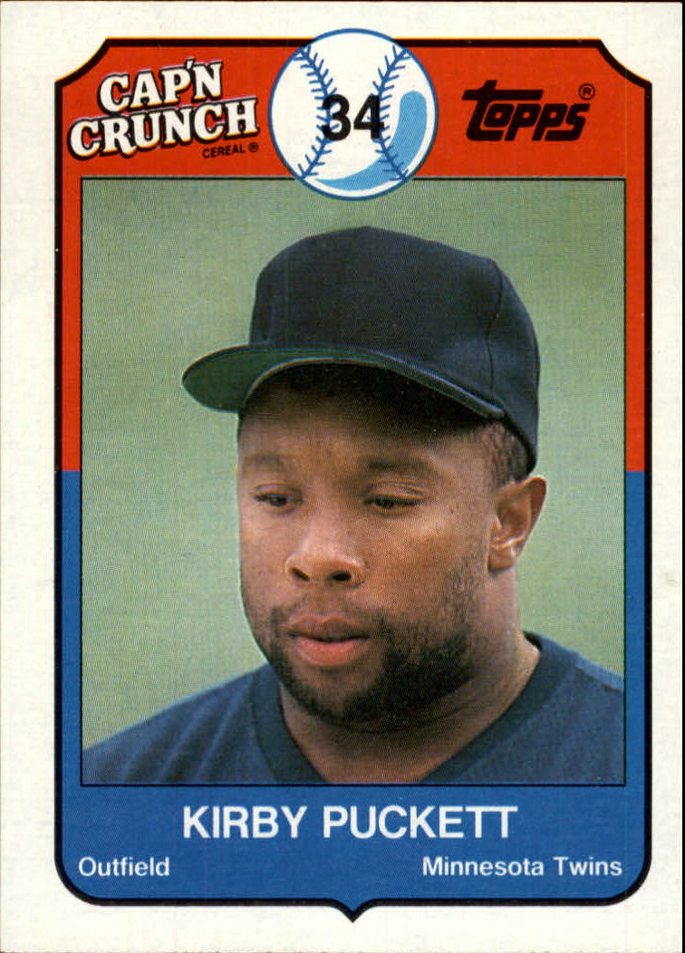 1989 Topps Cap'n Crunch #20 Kirby Puckett