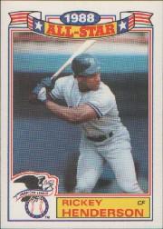 1989 Topps Glossy All-Stars #7 Rickey Henderson