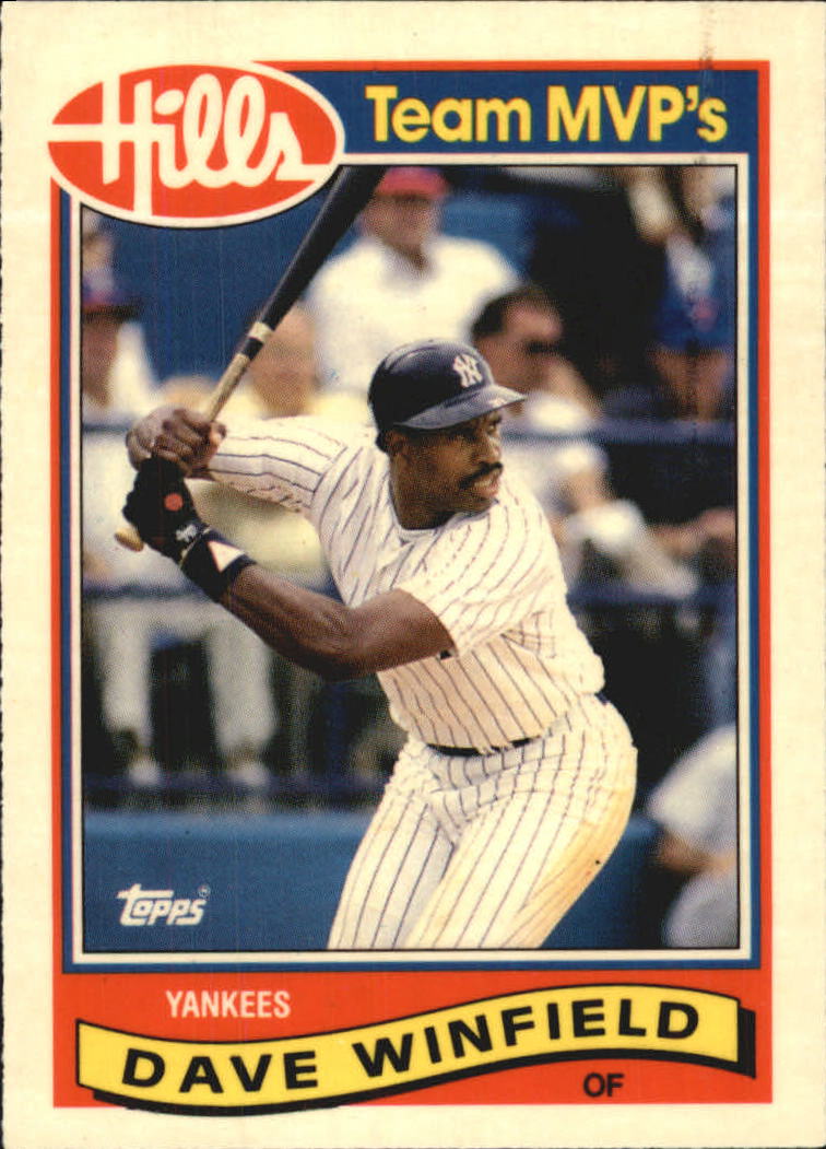 1989 Topps Hills Team MVP's #32 Dave Winfield