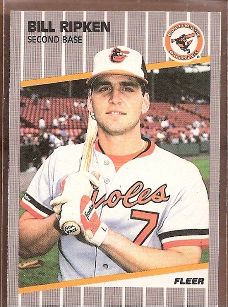 1989 Fleer #616A Bill Ripken Rick Face