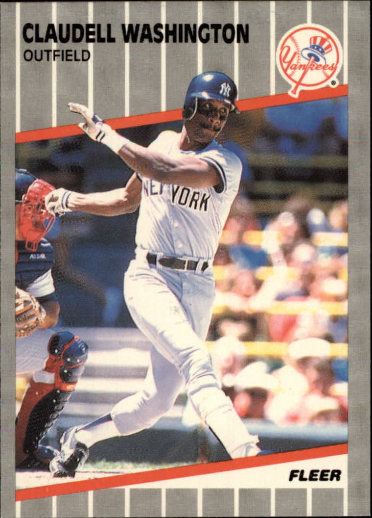 1989 Fleer Glossy #272 Claudell Washington