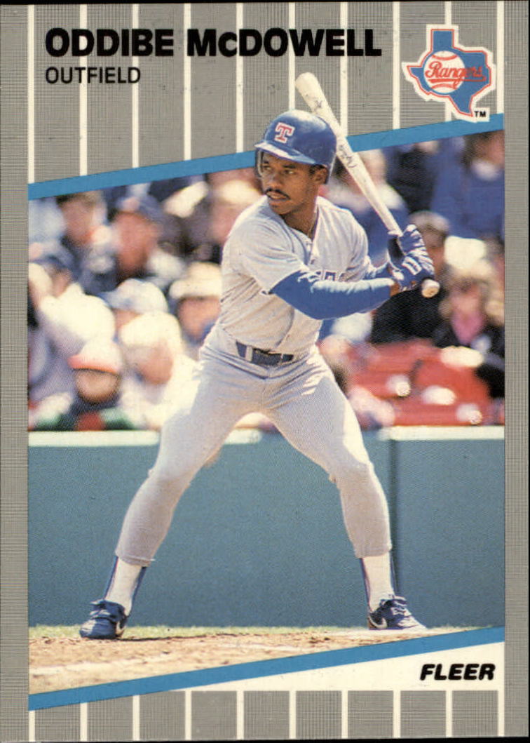 1989 Fleer Glossy #528 Oddibe McDowell