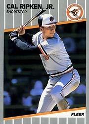 1989 Fleer Glossy #617 Cal Ripken