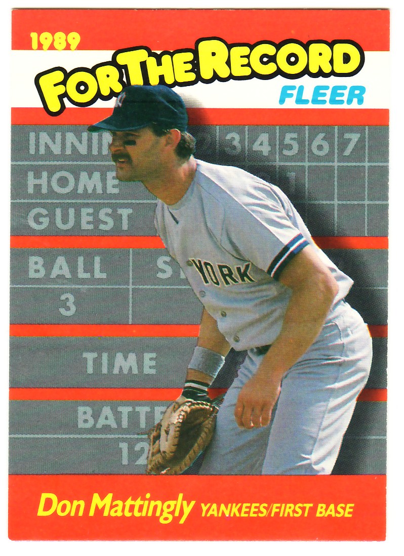 1989 Fleer For The Record #6 Don Mattingly