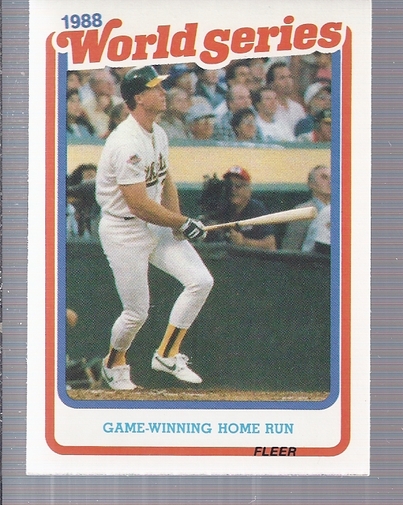 1989 Fleer World Series #8 Mark McGwire