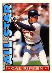 1990 Topps TV All-Stars #19 Cal Ripken